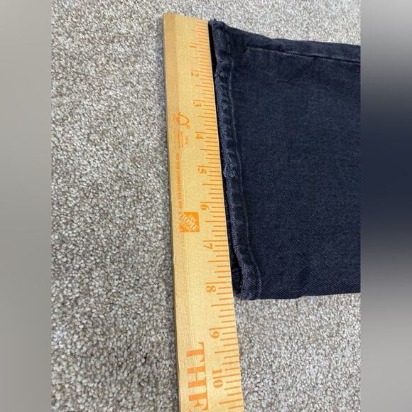 Abercrombie & Fitch the 90s relaxed jeans high rise womens 0/25xs black stretch - Picture 12 of 12